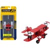 Royal Aircraft Factory S.E.5 Fighter Aircraft Red "Red Baron Livery" with Runway Section Diecast Model Airplane by Runway24 - 4 of 4