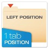 Pendaflex Essentials File Folders 1/3 Cut First Position Top Tab Letter Manila 100/Box 752131 - 4 of 4