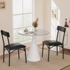 Garvee Dining Chairs Set of 2, Dining Room Upholstered Chairs Set, Black Chair for Various Tables, Kitchen, Apartment, Easy Assembly, Black - 2 of 4