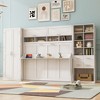 Whisen Queen Size Murphy Bed Wall Bed with Closet , Drawers and Shelves - 2 of 4