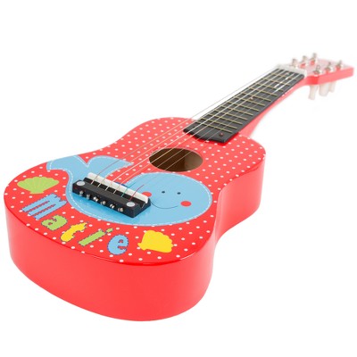 the toy guitar
