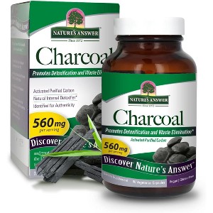 Nature's Answer Charcoal Activated Purified Vegetarian Capsules 560mg, 90 Ct - 1 of 2