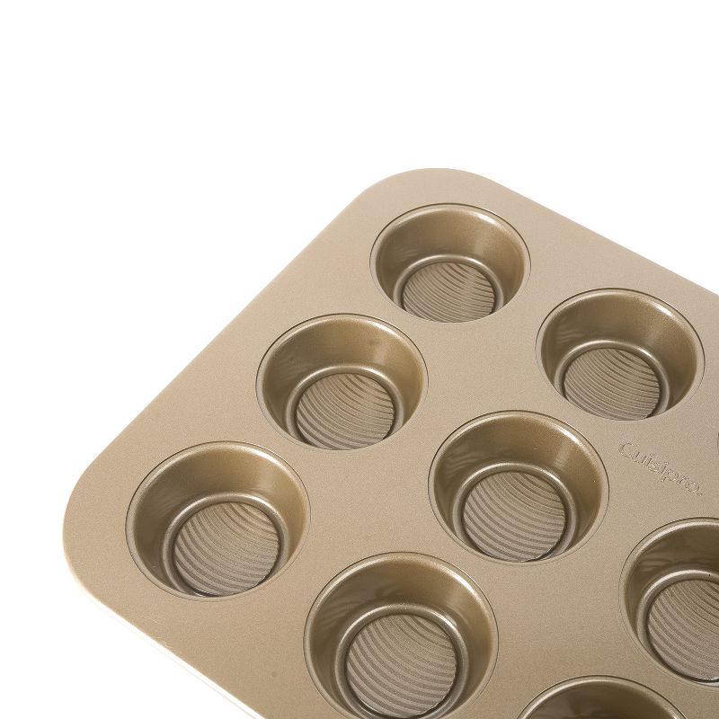 Cuisipro 12-Cup Steel Nonstick Muffin Baking Pan, 4 of 6
