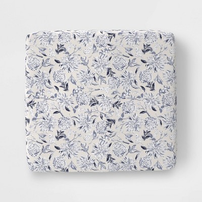 DuraSeason Fabric™ Outdoor Deep Seat Cushion Floral Shallow Blue - Threshold™