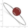 Black Bow Jewelry Sterling Silver Alpha Phi Greek Life Bangle Bracelet 7 Inch - 2 of 3