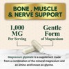 Magnesium Glycinate Supplement 1000mg - Heart, Nerves, Bone and Muscles Support - 60 Capsules By Nature's Nutrition - 2 of 4