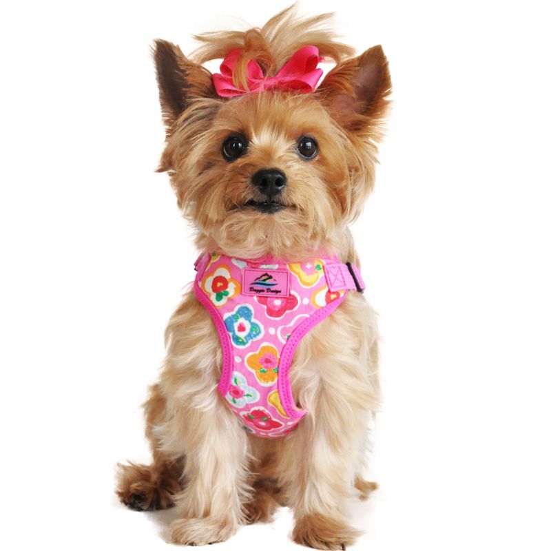 Doggie Design Wrap and Snap Choke Free Dog Harness - Maui Pink, 1 of 5