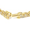 Haus of Brilliance Silver 1.0 Cttw Miracle Set Diamond Heart-Link Tennis Bracelet - 3 of 4