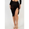 Slickblue Sexy Ruched Mesh Skirt – Adjustable Length with Drawstring for Clubbing or Casual Vibes, Size & Color Options - 2 of 4