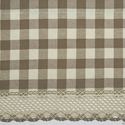 GoodGram Country Farmhouse Plaid Rod Pocket Window Valance Treatment
