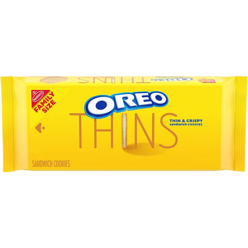 OREO Thins Golden Sandwich Cookies Family Size - 13.1oz, 1 of 14