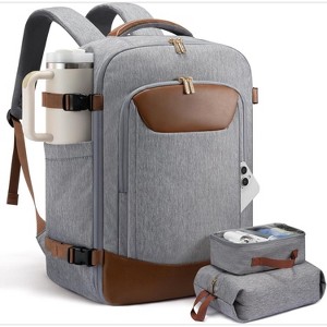 40L Travel Backpack with 2 Packing Cubes, TSA Personal Item for Airplanes, Fits 15.6" Laptop - 1 of 4