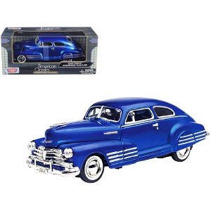 1948 Chevrolet Aerosedan Fleetline Blue 1/24 Diecast Model Car by Motormax - 1 of 3