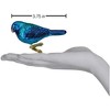Old World Christmas Blown Glass Clip-On Ornament for Christmas Tree, Indigo Bunting - 3 of 4
