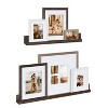 Kate & Laurel All Things Decor 8pc Bordeaux Frame Box Set White/Black/Natural Wood: Wall Gallery Kit, Modern Style, Multi-Size Photo Display - 2 of 4
