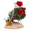 Kurt Adler 8.5-Inch Fabriché Santa Sitting on Beach Chair - 4 of 4