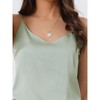 cheibear Women's Satin Cami Top Silky Strap Lounge Pajama Camisole 2025 - 4 of 4