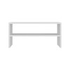 AZL1 Life Concept Shoe Rack 2-Shelf with Low Horizontal Design Durable Melamine Particle Board for Hallway Closet Bedroom, White, 28.75"*15.36"*3.15" - 4 of 4