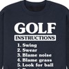Men's - Instant Message - Golf Instructions Graphic Fleece Sweatshirt - 2 of 4