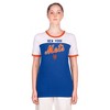 MLB New York Mets Women's Bi Blend Ringer T-Shirt - 4 of 4