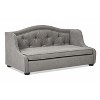 UbMelt Dog Bed Anti-Slip Pet Bed for 35" Medium Dogs Velvet Comfy Dog Couch Durable Dog Sofa Bed Tufted Wingback Dog Sofa - 4 of 4