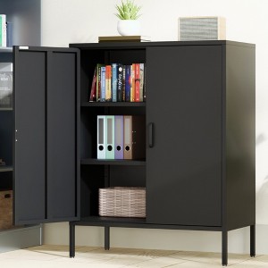 SKRAN Metal Cabinet with Adjustable Shelves, Heavy-Duty Kitchen Storage Cabinet for Bathroom, Bedroom,Living Room & Home Office - 1 of 4