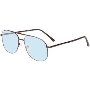 Scott&Zelda SZ7442 Unisex Polarize Bi-Focal Sunglass Navy Blue Silver Brown 52mm Blue Mirror +1.00 - 1 of 1
