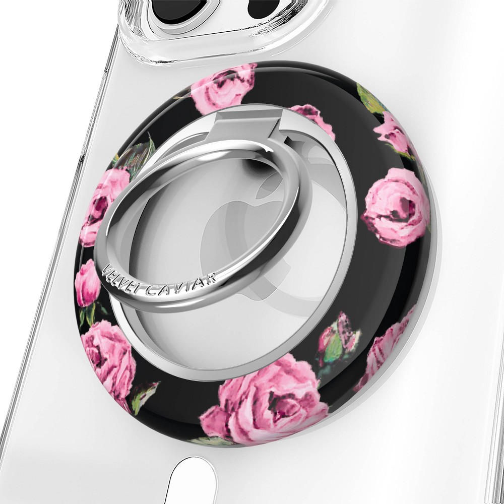 Photos - Other for Mobile VELVET CAVIAR MagSafe Grip Ring - Pink Rose Floral