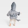 Infant and Toddler Shark Halloween Costume Pullover - Hyde and EEK! Boutique™ Gray/White - 2 of 3