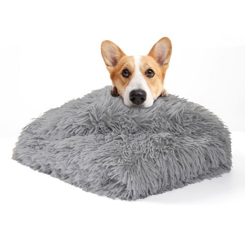 Grey fleece dog online blanket