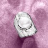 Ross-Simons 12-12.5mm Cultured Pearl Hammered Ring in Sterling Silver - 4 of 4