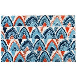 Homefires Ocean Vibe Indoor Rug – Coastal-Inspired, Soft & Stylish Rug for Living Room, Bedroom, or Entryway with Tranquil Ocean Design - 1 of 3