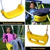 Sportspower Royal Fun Metal 2 Standing Swing with 2 Kids' Roman Glider Swing and 38" Saucer Swing Set - 3 of 4