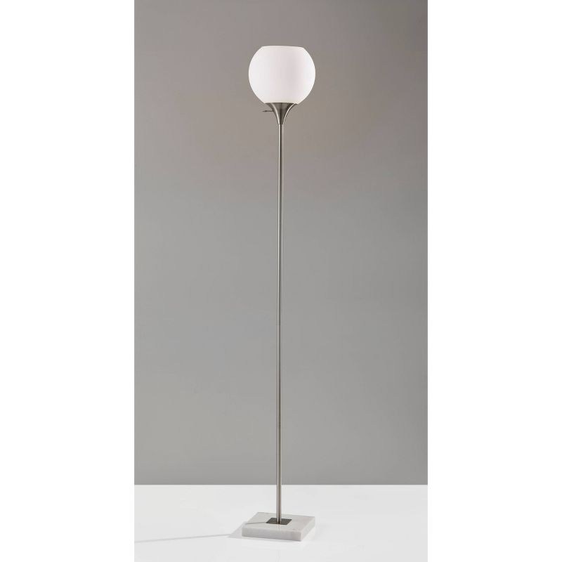 71&#34; 3-way Fiona Torchiere Steel - Adesso, 3 of 10
