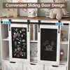 Toy Storage Organizer with Sliding Blackboard, Kids Bookcase with 3 Movable Drawers, Multifunctional Storage Cabinet - 4 of 4