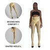 LECHERY Women's Lustrous Silky Shiny 20 Denier Sheer High-Waisted No Waistband Nylons Pantyhose Tights Stockings (1 Pair) - 3 of 4