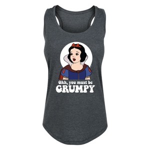 Women's - Disney Princess - You Must Be Grumpy Graphic Racerback Tank - 1 of 4