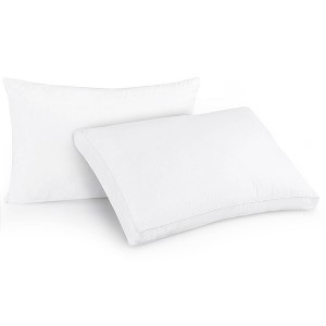 Utopia Bedding 2pk Gusseted Bed Pillows for Sleeping White - 1 of 4