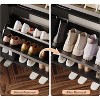 Shoe Cabinet Storage for Entryway,4-Door Double-Layer Shoe Storage Cabinet,Large Shoe Organizer for Entryway,Retro Wood Material Shoe Organizer - 4 of 4