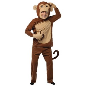 Imposta Costumes Adult Monkeying Around Costume Bodysuit Brown L - 1 of 1