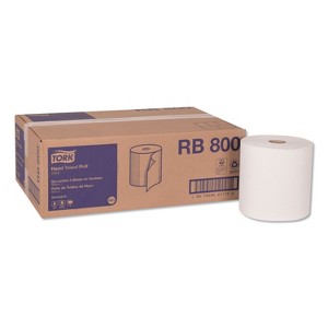 Tork Advanced Hardwound Roll Towel, 1-Ply, 7.88" x 800 ft, White, 6 Rolls/Carton - 1 of 4
