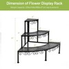 Ironwork Fan-shaped 3-tier Pot Plant Stand, Stair-step Design to  Accommodate More Greenery - 3 of 4