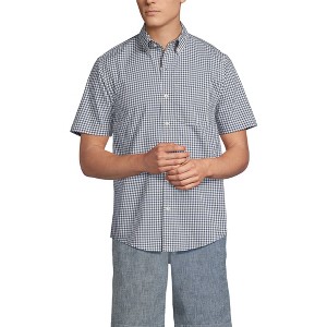 Lands' End Men's Short Sleeve Essential Lightweight Poplin - 1 of 3