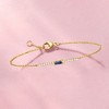 Pure Collection by Ross-Simons 0.10 Carat Sapphire and .11 ct. t.w. Diamond Bar Bracelet in 14kt Yellow Gold Size 7.5 - 3 of 4