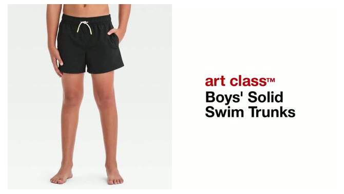  Boys' Solid Swim Trunks - art class™, 2 of 5, play video