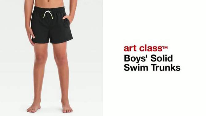  Boys' Solid Swim Trunks - art class™, 2 of 5, play video