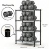 1000 lbs Heavy Duty Steel Storage Shelving 4 - Tier Black Wire Rack Home Kitchen Office Utility Organizer 13x 23.6x 53.4 Inch - 3 of 4