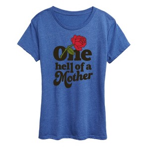 Women's - Instant Message - One Hell Of A Mother Short Sleeve Graphic T-Shirt - 1 of 4