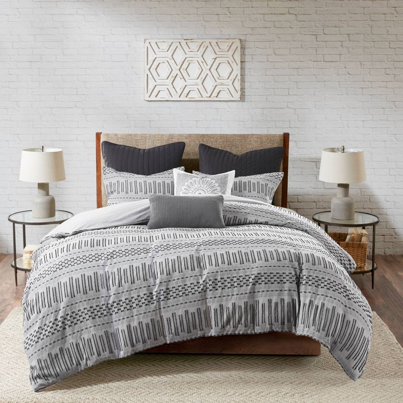 3pc Rhea Cotton Jacquard Mini Comforter & Sham Set , 4 of 12