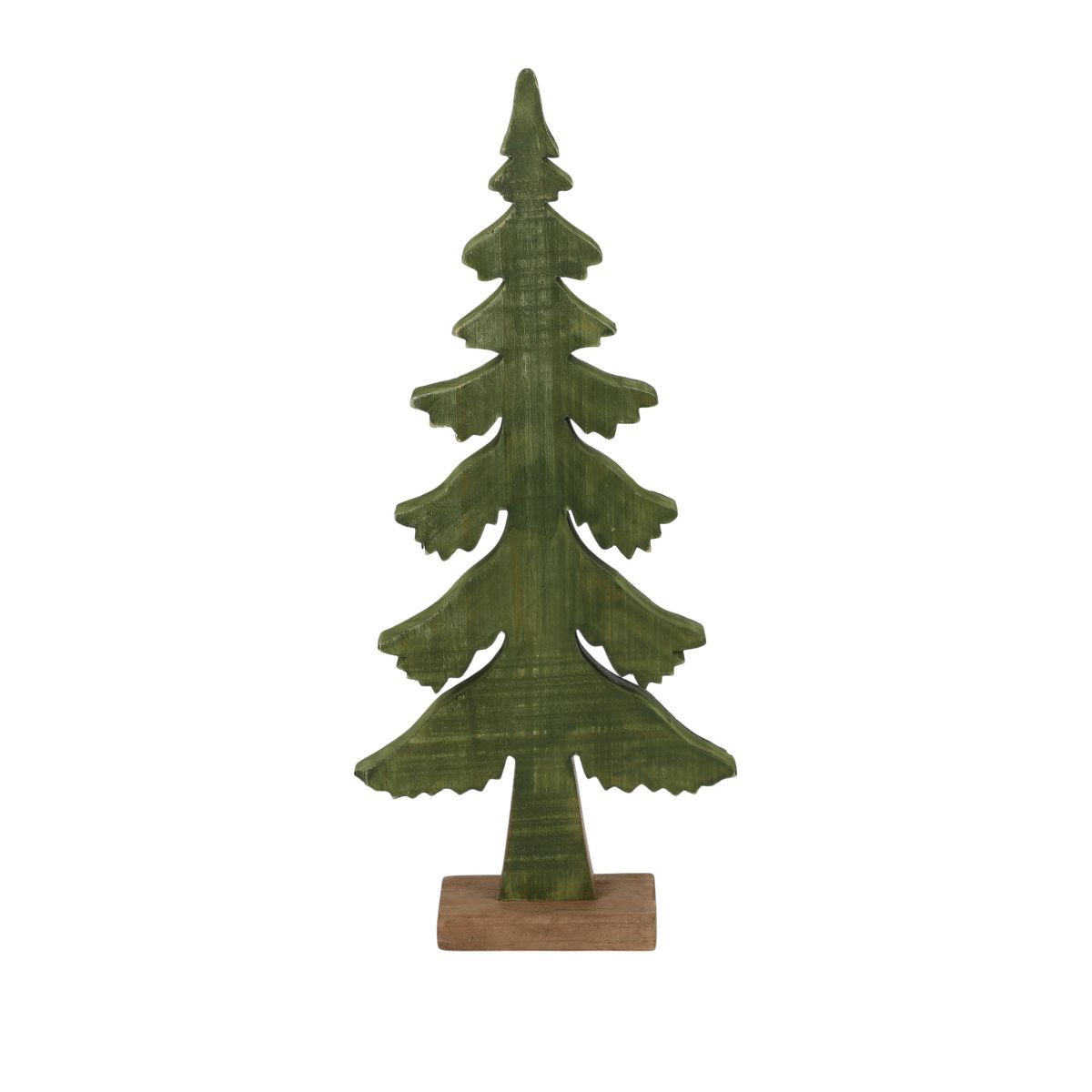 Saro Lifestyle Paulownia Wood Decorative Tree Accent (Set of 4) - Snow-Dusted Tabletop Holiday Decor - thumbnail 8